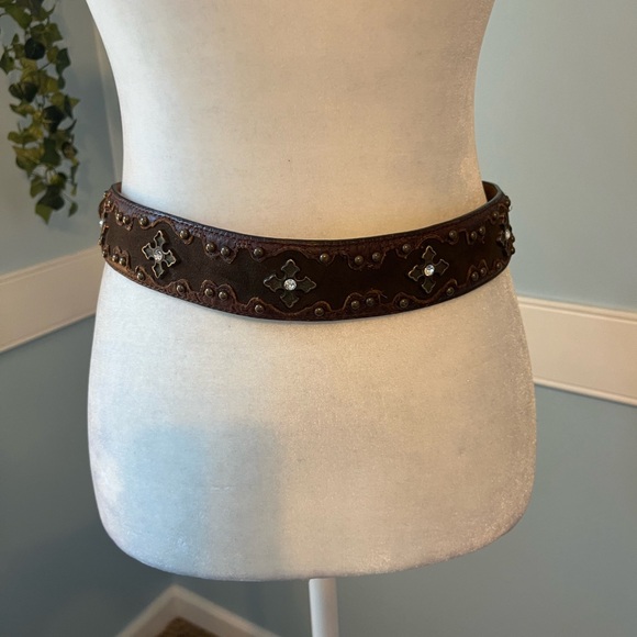 Justin Boots Tan Leather Belt - Picture 5 of 9